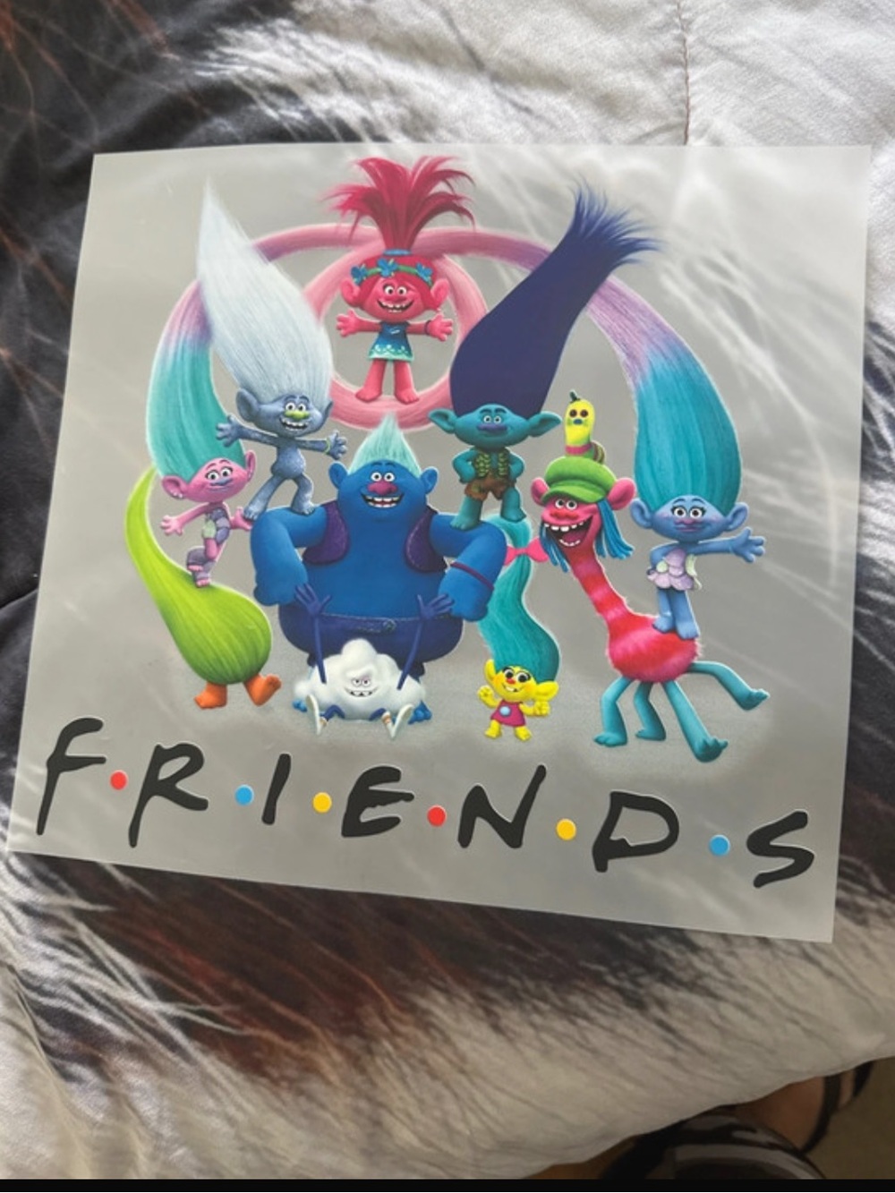 DreamWorks Trolls Sticker Sheet - Blue, Pink, Teal & Green Characters